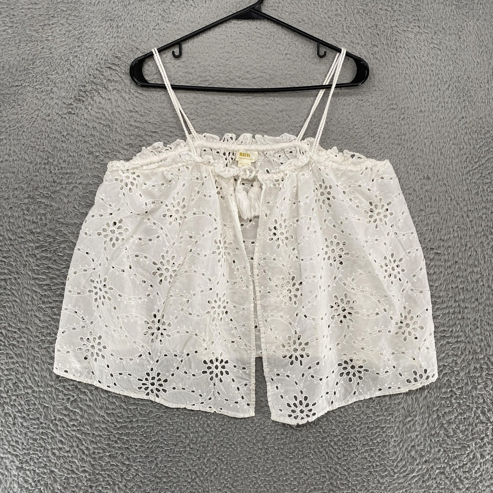 Maeve Anthropologie Tank Top Womens‎ S M L Eyelet Embroidered White Boho Dainty